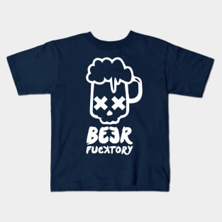 Beer fucktory white Kids T-Shirt